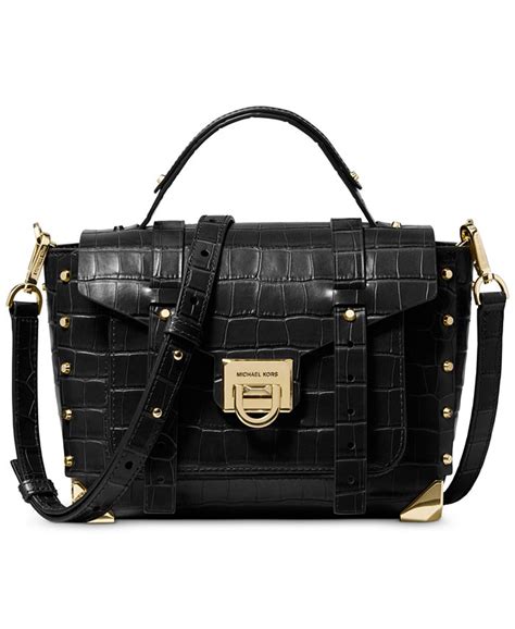 michael kors manhattan top handle|Manhattan Medium Leather Satchel .